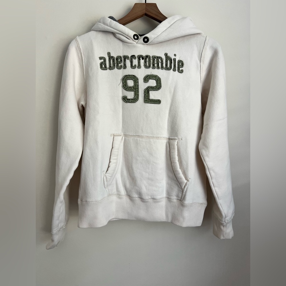 Abercrombie kids muscle Hoodie pullover embroidered 92 skate Y2K vintage